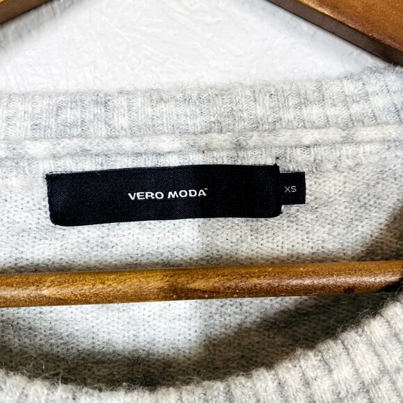 Vero Moda Scoop Neck Sweater Long Sleeve Soft Colorblock Mustard - XS - Picture 4 of 4